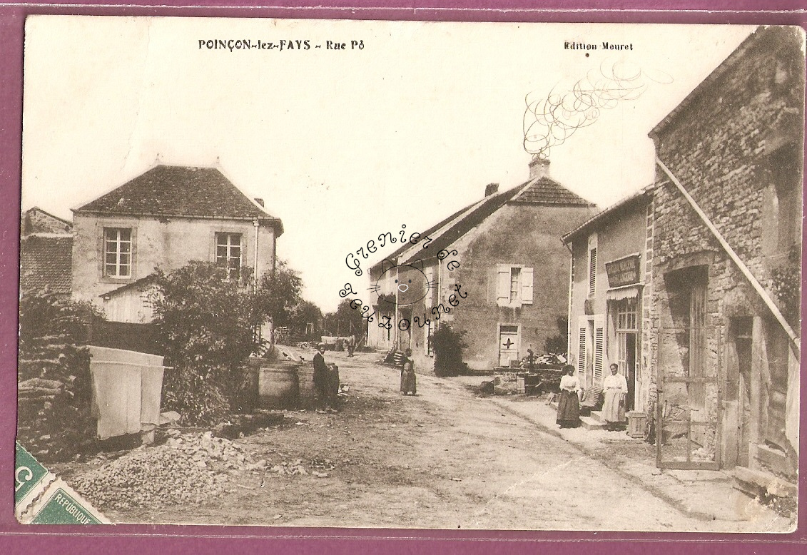 cpa Poinson les Fayl rue Po Le Grenier de